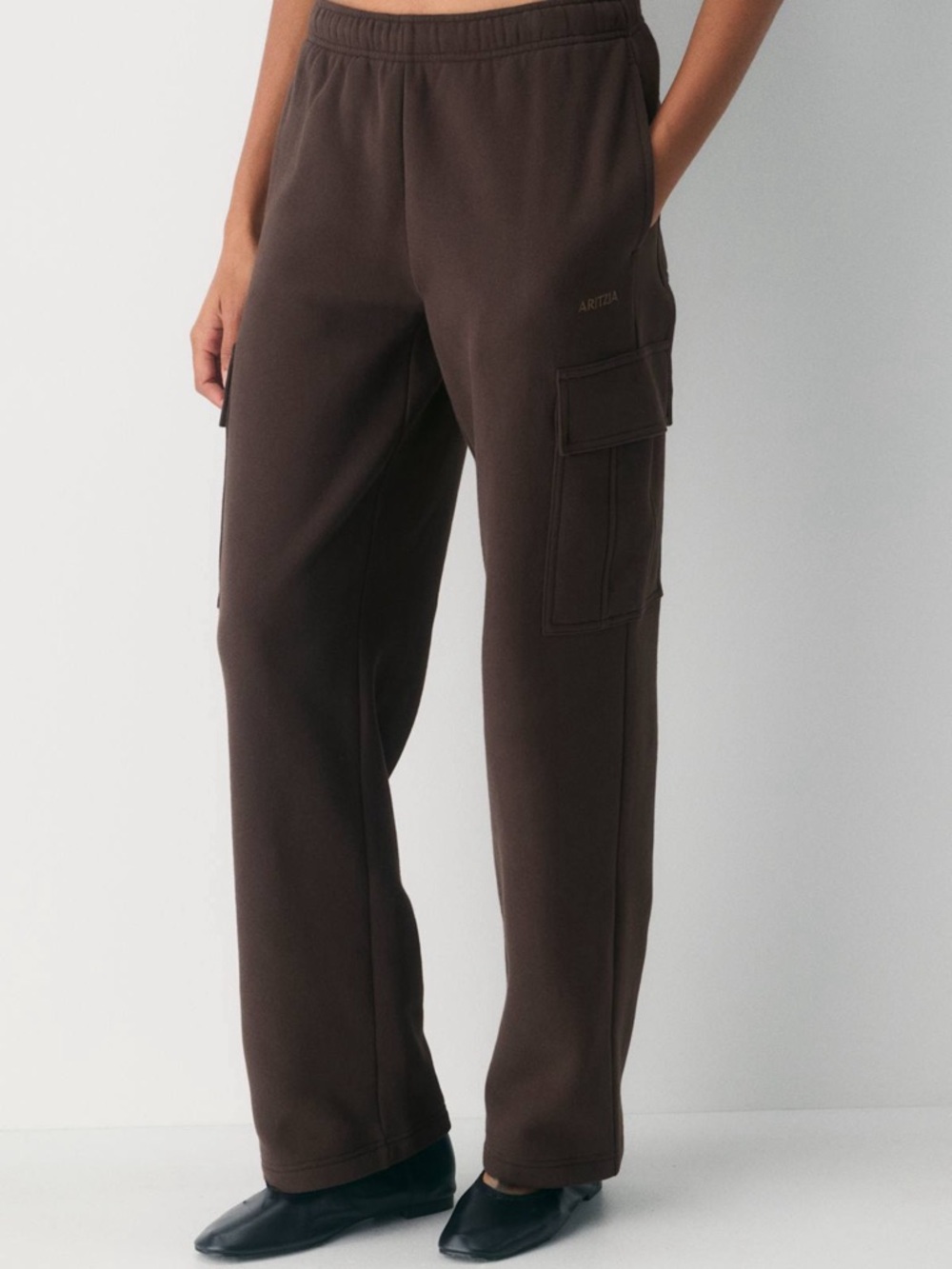 Aritzia Cozy Sweatfleece Mega Cargo Sweatpant Size 2XS NWT